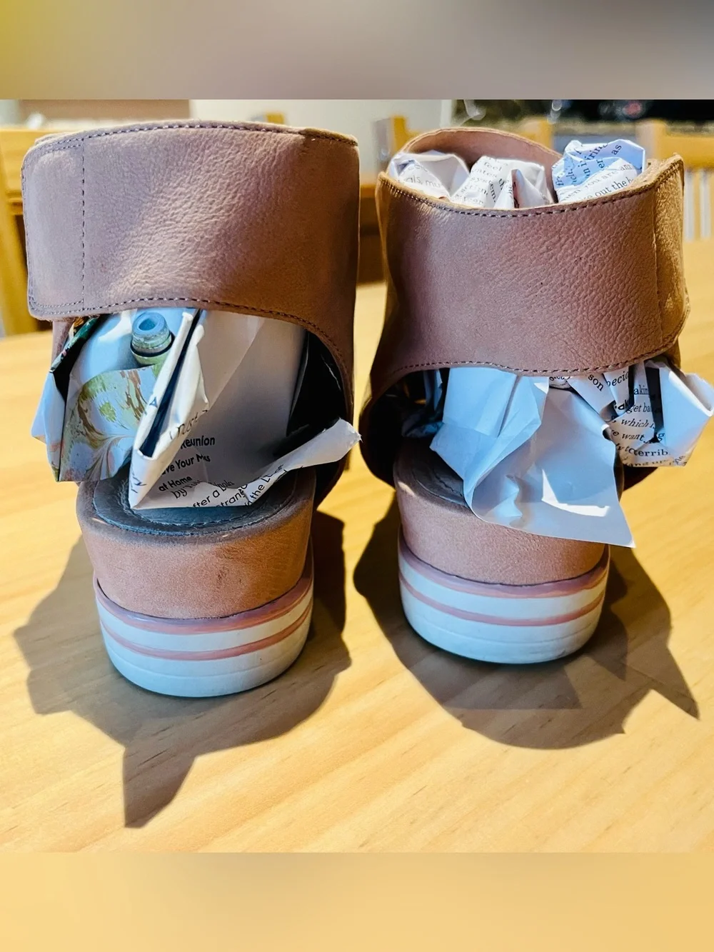Eileen Fisher Slice Tumbled Nubuck Sneaker Sandals - Tan - size 9!
